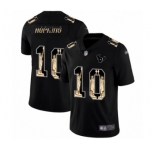 Men's Houston Texans #10 DeAndre Hopkins Limited Black Statue of Liberty Football Jersey