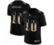 Men's Houston Texans #10 DeAndre Hopkins Limited Black Statue of Liberty Football Jersey