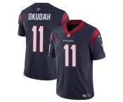 Men's Houston Texans #11 Jeff Okudah Navy Vapor Untouchable Football Stitched Jersey