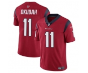 Men's Houston Texans #11 Jeff Okudah Red Vapor Untouchable Football Stitched Jersey