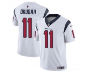 Men's Houston Texans #11 Jeff Okudah White Vapor Untouchable Football Stitched Jersey