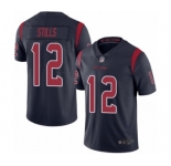 Men's Houston Texans #12 Kenny Stills Limited Navy Blue Rush Vapor Untouchable Football Jersey