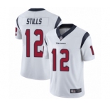 Men's Houston Texans #12 Kenny Stills White Vapor Untouchable Limited Player Football Jersey