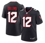 Men's Houston Texans #12 Nico Collins Navy Stitched Game Jersey