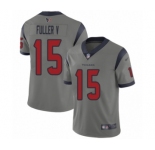Men's Houston Texans #15 Will Fuller V Limited Gray Inverted Legend Football Jersey