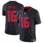 Men's Houston Texans #16 Tim Boyle Navy 2024 2nd Alternate F.U.S.E Vapor Stitched Jersey