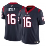 Men's Houston Texans #16 Tim Boyle Navy 2024 F.U.S.E Vapor Untouchable Stitched Football Jersey