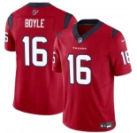 Men's Houston Texans #16 Tim Boyle Red 2024 F.U.S.E Vapor Untouchable Stitched Football Jersey