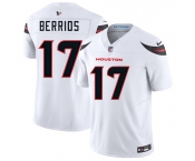 Men's Houston Texans #17 Braxton Berrios White 2025 F.U.S.E. Vapor Limited Football Stitched Jersey