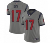 Men's Houston Texans #17 Vyncint Smith Limited Gray Inverted Legend Football Jersey