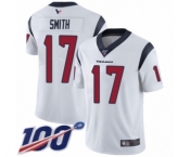 Men's Houston Texans #17 Vyncint Smith White Vapor Untouchable Limited Player 100th Season Football Jersey