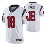Men's Houston Texans #18 Chris Conley White Vapor Untouchable Limited Stitched Jersey