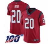 Men's Houston Texans #20 Justin Reid Red Alternate Vapor Untouchable Limited Player 100th Season Football Jersey