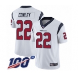 Men's Houston Texans #22 Gareon Conley White Vapor Untouchable Limited Player 100th Season Football Jersey