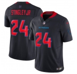 Men's Houston Texans #24 Derek Stingley Jr. Navy 2024 2nd Alternate F.U.S.E Vapor Football Stitched Jersey