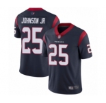 Men's Houston Texans #25 Duke Johnson Jr Navy Blue Team Color Vapor Untouchable Limited Player Football Jersey