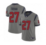 Men's Houston Texans #27 D'Onta Foreman Limited Gray Inverted Legend Football Jersey