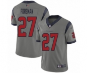 Men's Houston Texans #27 D'Onta Foreman Limited Gray Inverted Legend Football Jersey