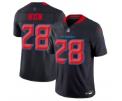 Men's Houston Texans #28 Joe Mixon Navy 2024 2nd Alternate F.U.S.E Vapor Football Stitched Jersey