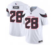 Men's Houston Texans #28 Joe Mixon White 2024 Vapor F.U.S.E. Limited Football Stitched Jersey