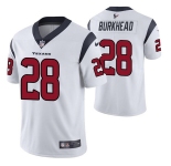 Men's Houston Texans #28 Rex Burkhead White Vapor Untouchable Limited Stitched Jersey