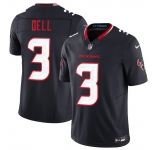 Men's Houston Texans #3 Tank Dell Navy 2024 Vapor F.U.S.E. Limited Football Stitched Jersey