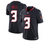 Men's Houston Texans #3 Tank Dell Navy 2024 Vapor F.U.S.E. Limited Football Stitched Jersey