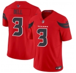 Men's Houston Texans #3 Tank Dell Red 2024 Alternate F.U.S.E Vapor Football Stitched Jersey