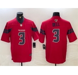 Men's Houston Texans #3 Tank Dell Red Vapor Untouchable Stitched Football Jersey