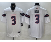 Men's Houston Texans #3 Tank Dell White Vapor Untouchable Stitched Football Jersey