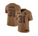 Men's Houston Texans #31 Dameon Pierce 2023 Brown Salute To Service Limited Football Stitched Jersey