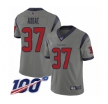 Men's Houston Texans #37 Jahleel Addae Limited Gray Inverted Legend 100th Season Football Jersey