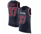 Men's Houston Texans #37 Jahleel Addae Navy Blue Rush Player Name & Number Tank Top Football Jersey