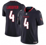 Men's Houston Texans #4 Kamari Lassiter Navy 2025 F.U.S.E. Vapor Limited Football Stitched Jersey