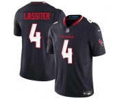 Men's Houston Texans #4 Kamari Lassiter Navy 2025 F.U.S.E. Vapor Limited Football Stitched Jersey