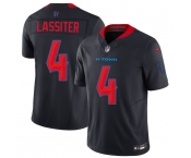 Men's Houston Texans #4 Kamari Lassiter Navy 2nd Alternate 2025 F.U.S.E. Vapor Limited Football Stitched Jersey