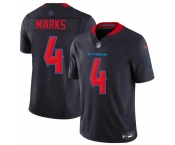 Men's Houston Texans #4 Woody Marks Navy 2026 F.U.S.E. Vapor Limited Stitched Football Jersey