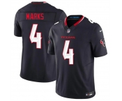 Men's Houston Texans #4 Woody Marks Navy 2nd Alternate 2026 F.U.S.E. Vapor Limited Stitched Football Jersey