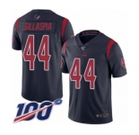 Men's Houston Texans #44 Cullen Gillaspia Limited Navy Blue Rush Vapor Untouchable 100th Season Football Jersey