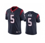 Men's Houston Texans #5 Jalen Pitre Navy Vapor Untouchable Limited Stitched Jersey