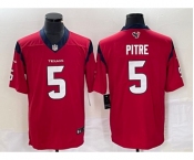 Men's Houston Texans #5 Jalen Pitre Red 2022 Vapor Untouchable Stitched Nike Limited Jersey