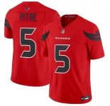 Men's Houston Texans 5 Jalen Pitre Red 2024 Alternate F.U.S.E Vapor Football Stitched Jersey