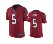 Men's Houston Texans #5 Jalen Pitre Red Vapor Untouchable Limited Stitched Jersey