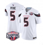 Men's Houston Texans #5 Jalen Pitre White F.U.S.E. 2024 AFC South Division Champions Vapor Limited Stitched Football Jersey