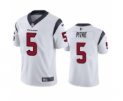 Men's Houston Texans #5 Jalen Pitre White Vapor Untouchable Limited Stitched Jersey