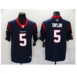 Men's Houston Texans #5 Tyrod Taylor Nike Navy Limited Jersey