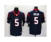 Men's Houston Texans #5 Tyrod Taylor Nike Navy Limited Jersey