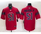 Men's Houston Texans #51 Will Anderson Jr. Red Vapor Untouchable Football Stitched Jersey