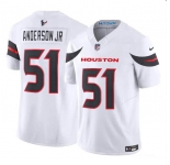 Men's Houston Texans #51 Will Anderson Jr. White 2024 Vapor F.U.S.E. Limited Football Stitched Jersey