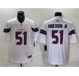 Men's Houston Texans #51 Will Anderson Jr. White Vapor Untouchable Football Stitched Jersey